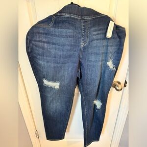 Lane Bryant Pull On Distressed Jegging NWT
